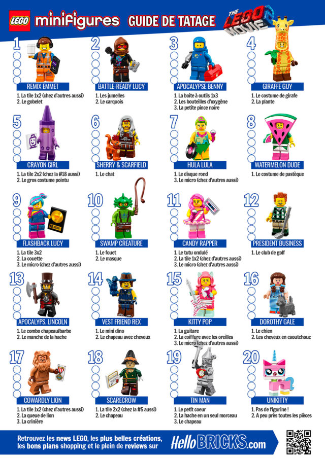 Guide Tatage LEGO Movie 2 HelloBricks