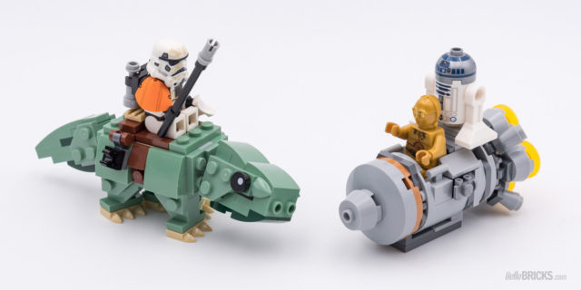 LEGO Star Wars 75228 Escape Pod vs Dewback Microfighters