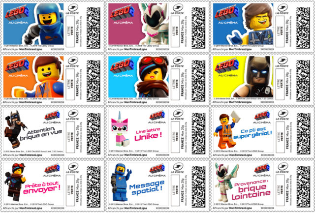 La Poste Timbres LEGO Movie 2