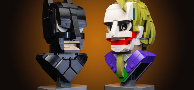 Batman and The Joker LEGO busts