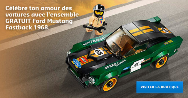Ford Mustang Fastback 1968 LEGO Speed Champions offerte