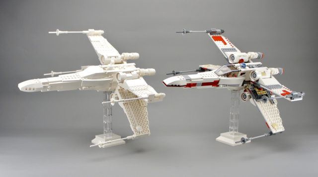 LEGO 9493 X-Wing Starfighter monochrome