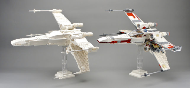 LEGO 9493 X-Wing Starfighter monochrome
