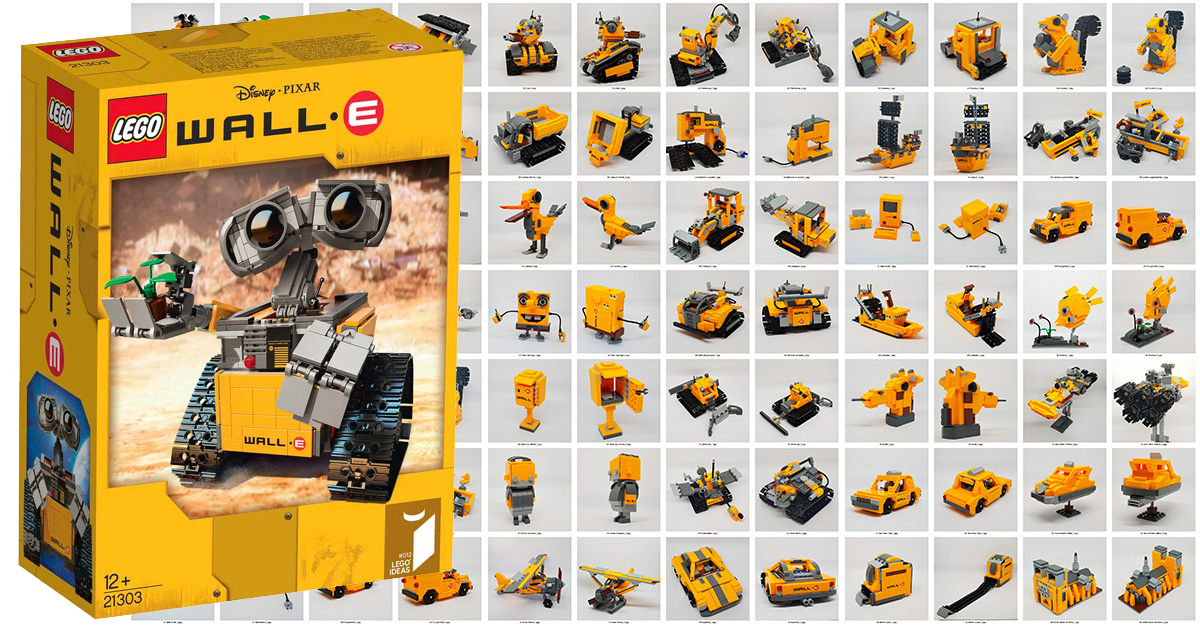 One Set MOC LEGO Ideas 21303 Wall-E : 36 créations différentes ...