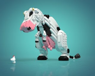 Tyrannocow (T-cow) T-Rex vache