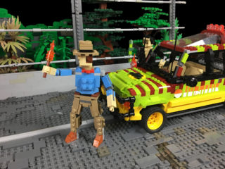 LEGO Jurassic Park T-Rex breakout