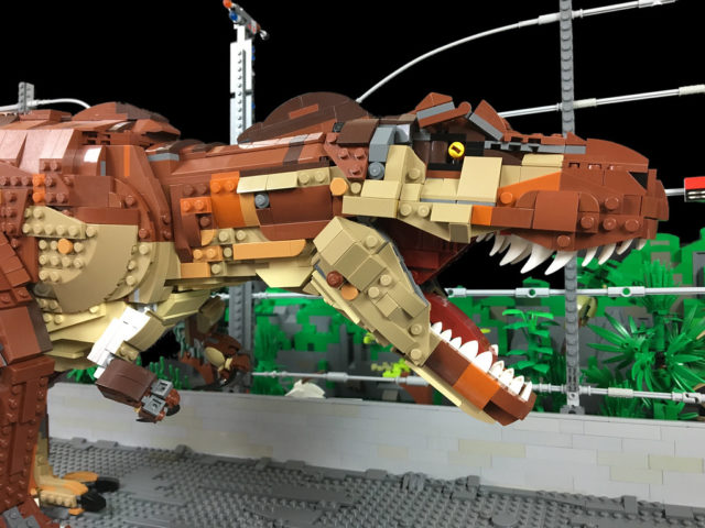 LEGO Jurassic Park T-Rex breakout