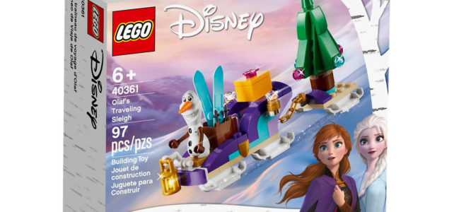 Chez LEGO : le set Frozen II 40361 Olaf’s Traveling Sleigh à nouveau offert