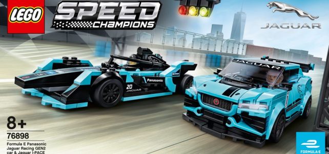 Nouveauté LEGO Speed Champions 2020 : LEGO 76898 Formula E Panasonic Jaguar Racing GEN2 car & Jaguar i-PACE eTROPHY