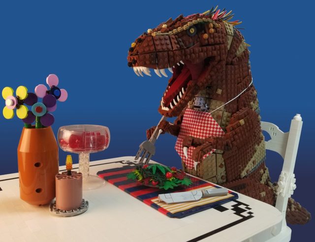 Veggiesaurus LEGO T-Rex végétarien
