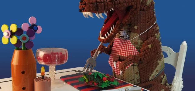 Veggiesaurus LEGO T-Rex végétarien