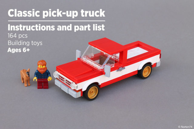Norton74 Pick-up truck LEGO instructions