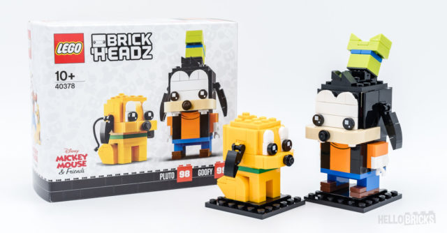 Review LEGO BrickHeadz 40378 Pluto & Goofy