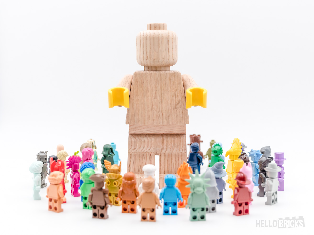 Figurine collector lego en bois, chambre enfants