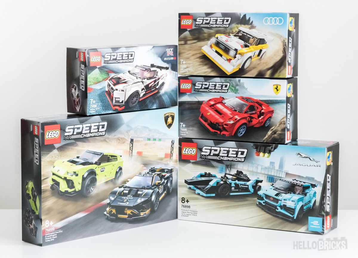REVIEW LEGO Speed Champions 2020 : de 6 tenons à 8 tenons de large