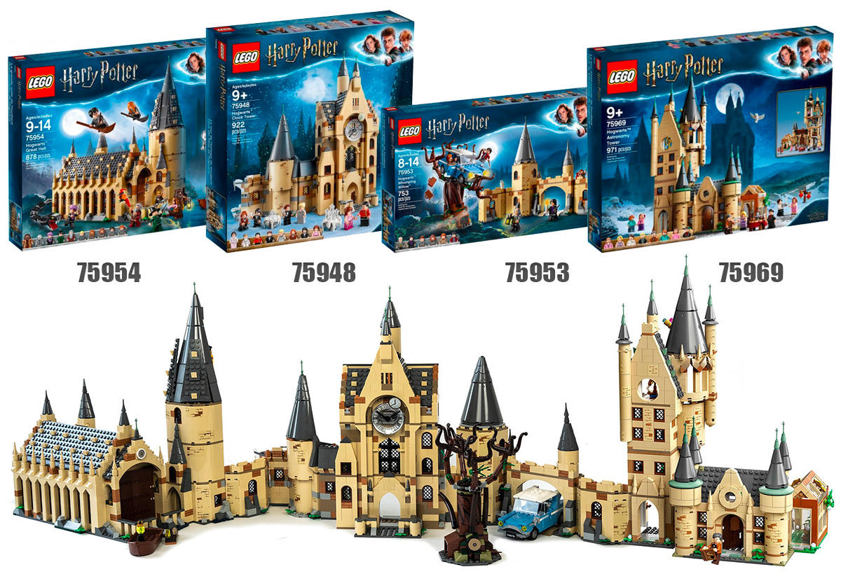 LEGO Harry Potter 2020 : voici à quoi ressemble Poudlard avec les quatre  morceaux de château combinés - HelloBricks