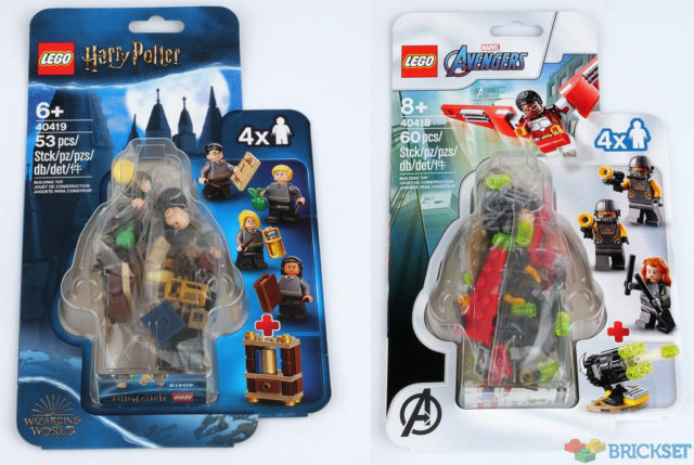 Nouveautés LEGO 40418 Falcon & Black Widow et 40419 Hogwarts Students