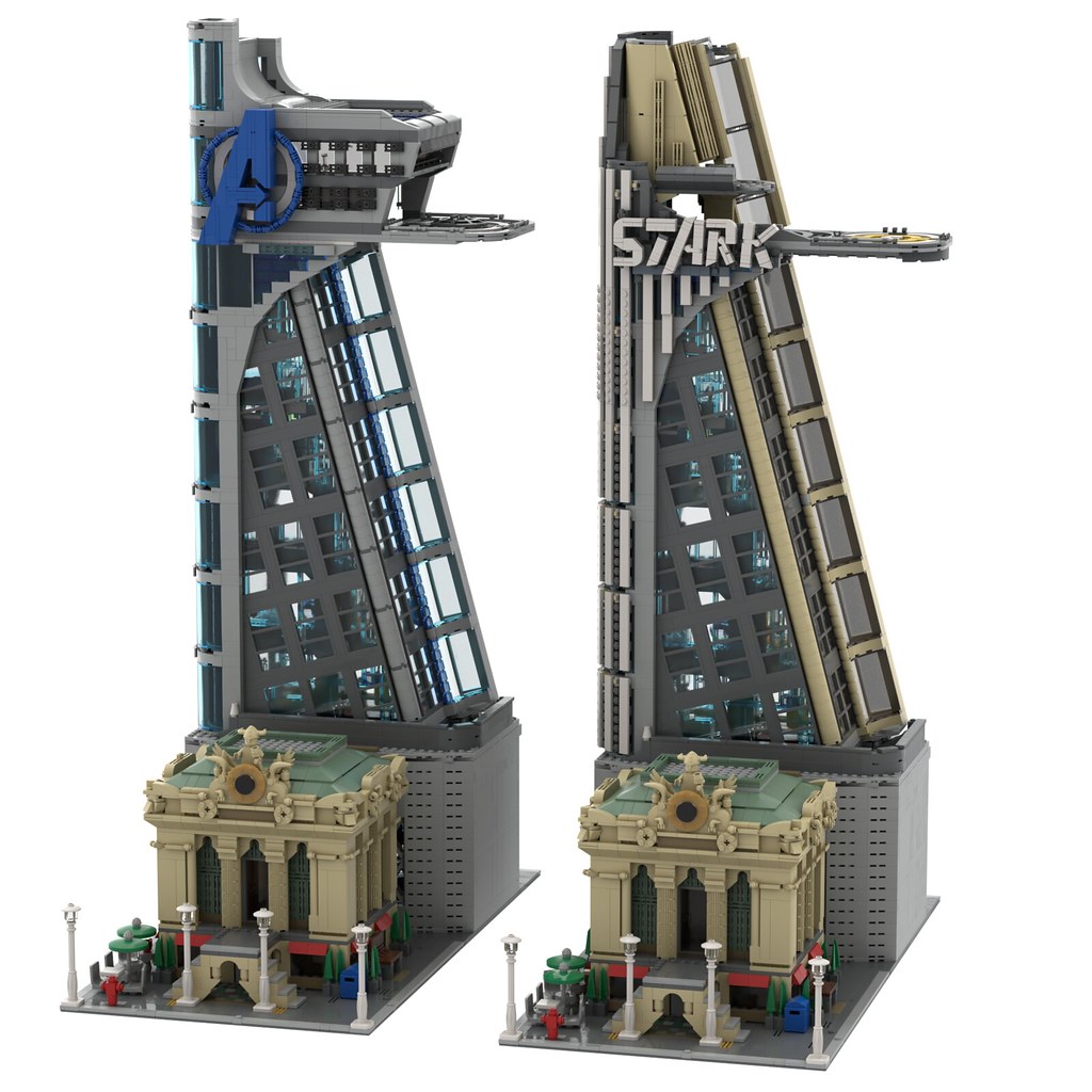 LEGO Modular Avengers Tower - HelloBricks