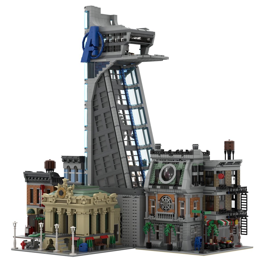 LEGO Modular Avengers Tower HelloBricks