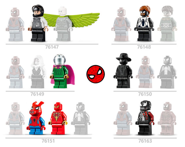 LEGO Spider-Man minifigures 2020