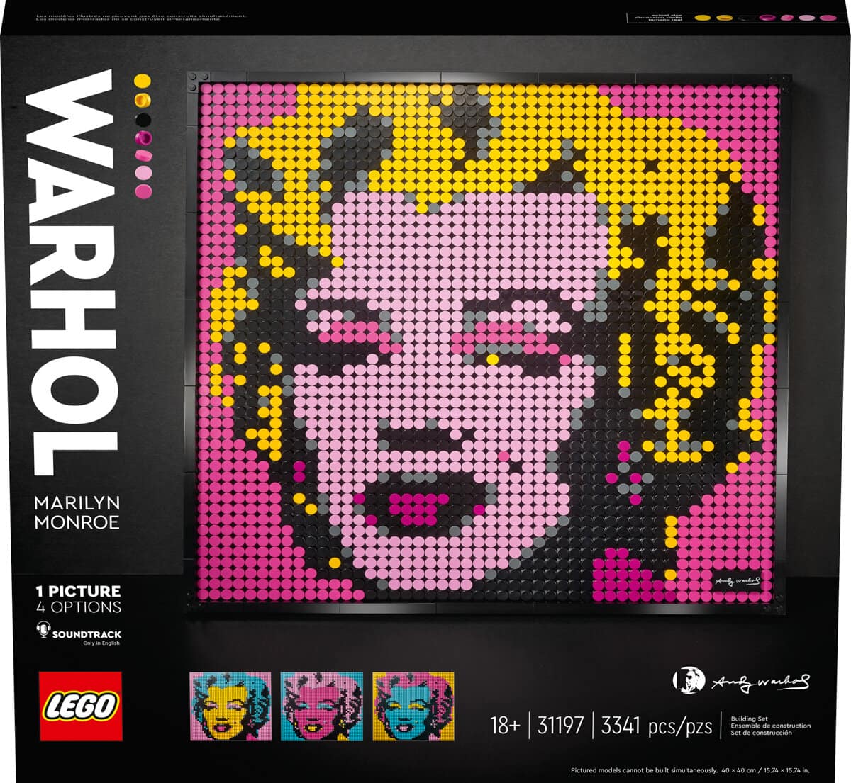 Nouvelle gamme de tableaux LEGO Art : l'annonce officielle des mosaïques  Marylin, The Beatles, Iron Man et Star Wars - HelloBricks