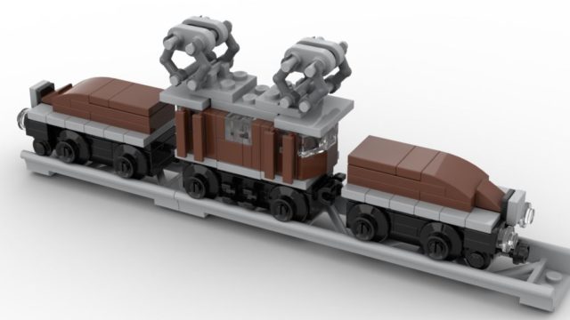 Micro LEGO 10277 Crocodile Locomotive