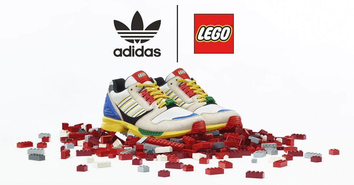 قماش دانتيل Sneakers LEGO x Adidas ZX 8000 : comment les acheter ? Il faudra ... قماش دانتيل