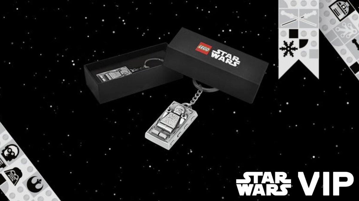 LEGO Star Wars 5006363 Han Solo Carbonite Metal Keychain GWP