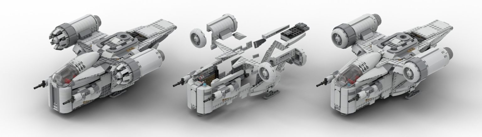 MOD LEGO Star Wars 75292 The Razor Crest (avec instructions gratuites) - HelloBricks