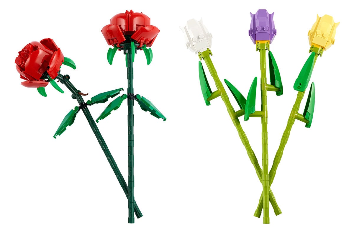 Nouveautés LEGO 2021 : les fleurs 40460 Roses et 40461 Tulips sont