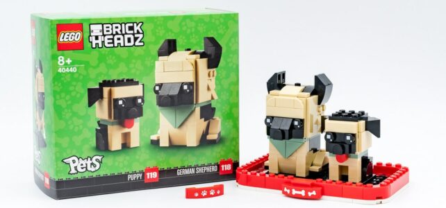 REVIEW LEGO BrickHeadz 40440 German Shepherd