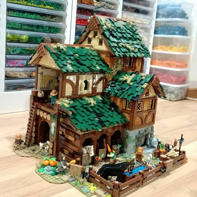 LEGO MOC medieval barn