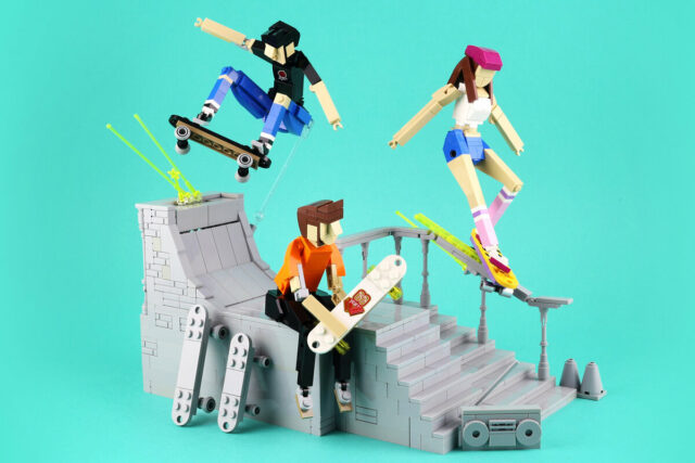 LEGO MOC tribute to youth skateboarding