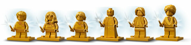 LEGO Golden Harry Potter minifigures