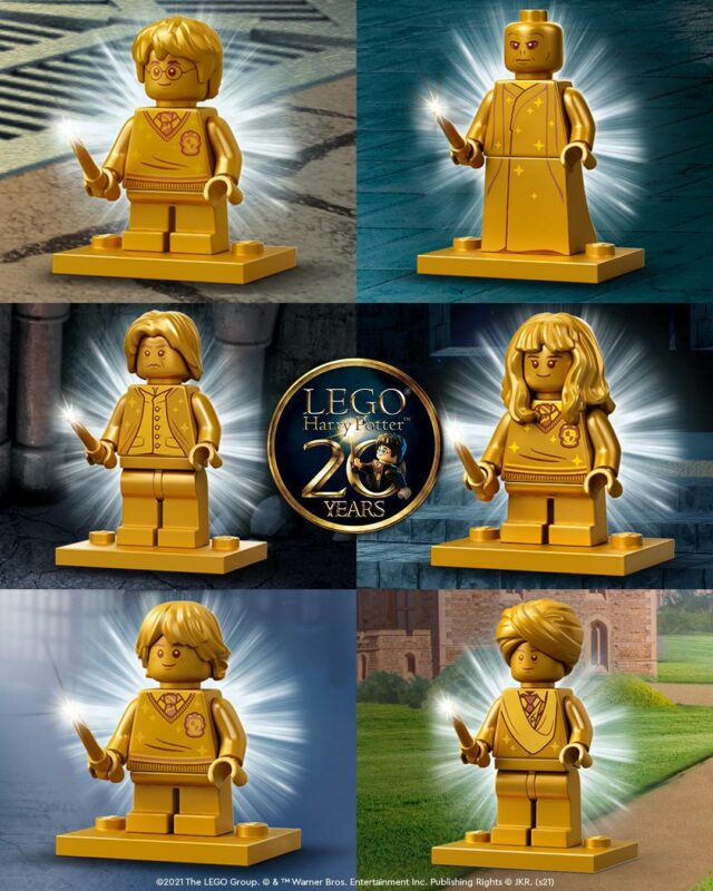 LEGO Harry Potter 2021 golden minifigures