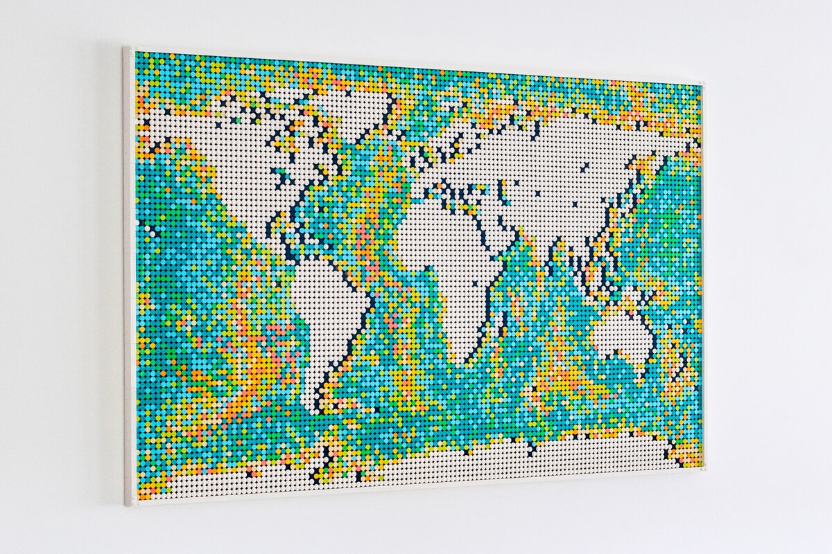 Review LEGO Art 31203 World Map - HelloBricks