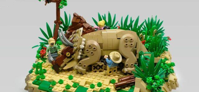 LEGO Jurassic Park sick Triceratops