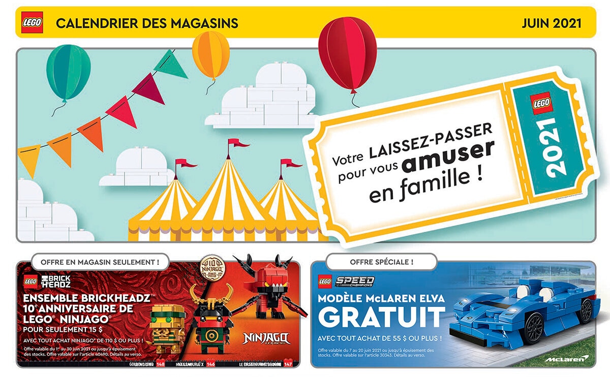 Chez LEGO : les offres du week-end VIP 2021 officiellement