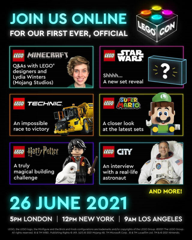 LEGO CON 2021 programme