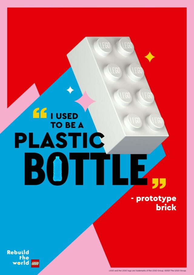 LEGO brique plastique PET recyclé