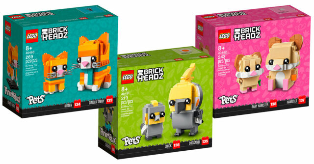 LEGO BrickHeadz Pets 2021 40480 40481 40482