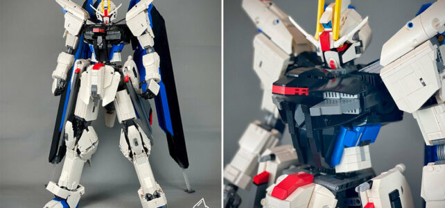 Freedom Gundam vs. Cardboard Gundam