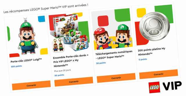 LEGO Super Mario VIP Nintendo rewards