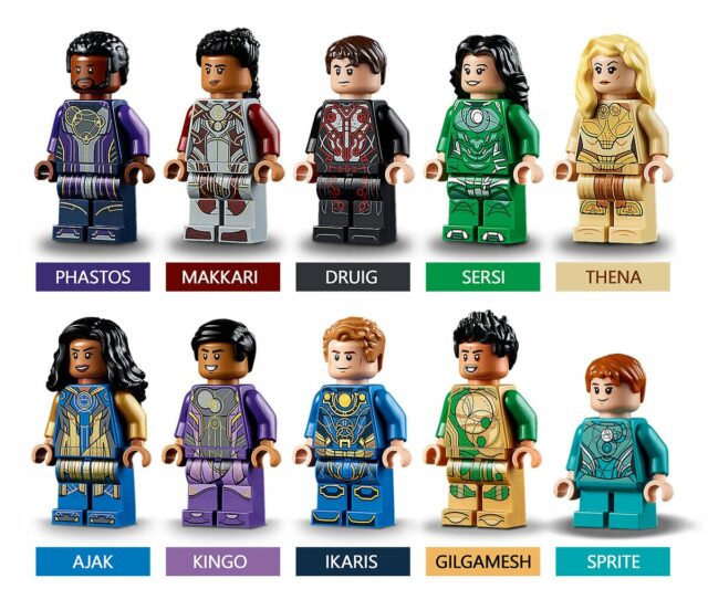 LEGO Marvel Eternals minifigures