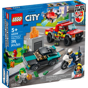 LEGO 60319 Le sauvetage des pompiers et la course-poursuite de la police