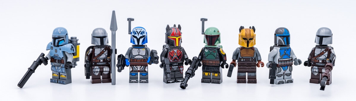 Zoom LEGO Star Wars : toutes les minifigs avec des armures mandaloriennes  sorties en 2021 - HelloBricks