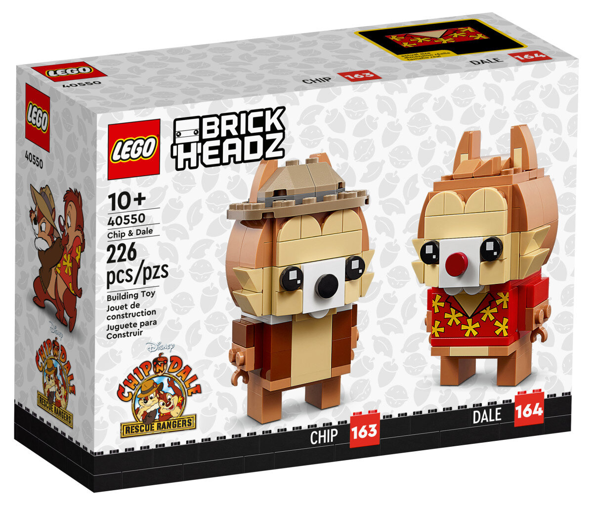 Nouveauté LEGO BrickHeadz 40550 Chip & Dale (Tic & Tac les Rangers