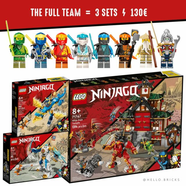 LEGO Ninjago 2022 ninjas minifigures