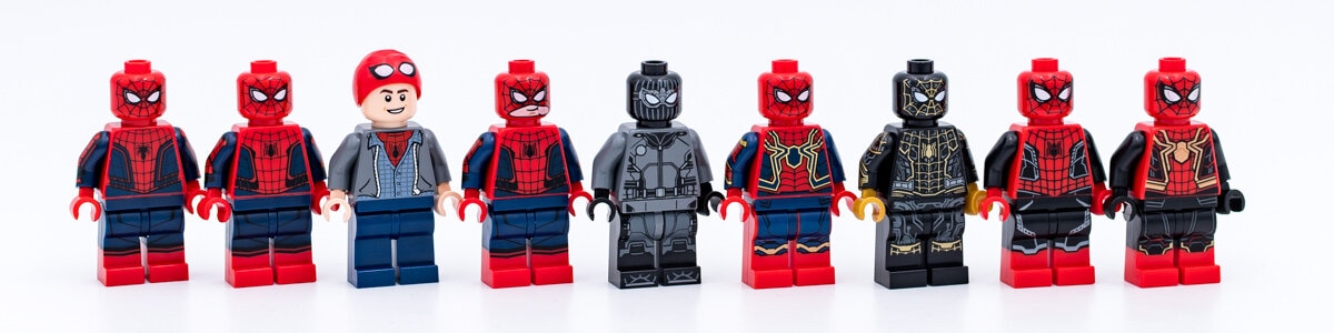 Review LEGO Spider-Man 2021 No Way Home : zoom sur les minifigs