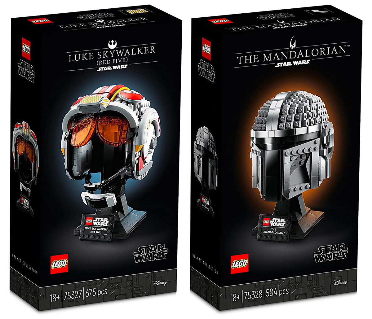 Nouveaux casques LEGO Star Wars 2022 : 75327 Luke Skywalker Red Five et  75328 The Mandalorian - HelloBricks